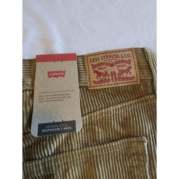 Levis Corduroy Pants Mens Size 32x30 Gorpcore Y2K Urban Streetwear Straight Leg - Picture 6 of 7